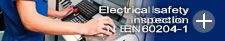 Electrical safety inspection EN60204-1